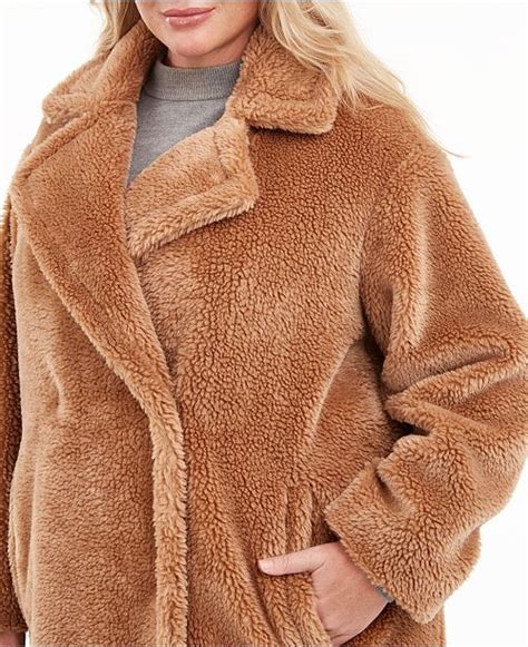 teddy coat michael kors|Faux Fur Teddy Coat .